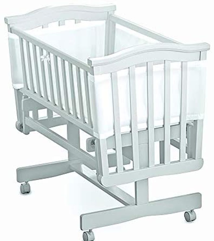 Accessories Little Dreamers | Breathablebaby Bumper - Crib - White