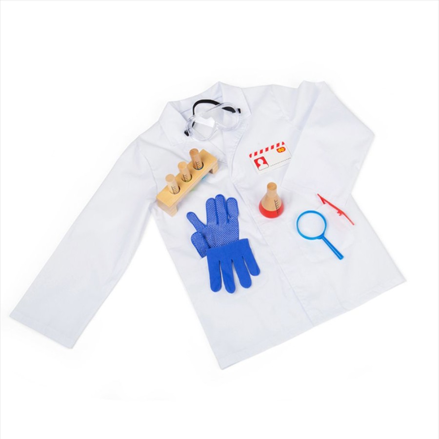 Wooden Toys Little Dreamers | Bigjigs Scientist Dress Up Costume